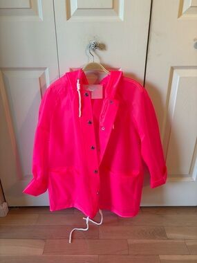 UGG Vibrant Pink Hooded Raincoat
